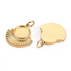 Pendentifs cabochons en acier inoxydable 304&nbsp;X-STAS-S116-240G