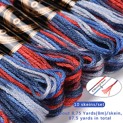 10 Strang 6-lagiges Polyester-Stickgarn&nbsp;OCOR-CY0004-38J