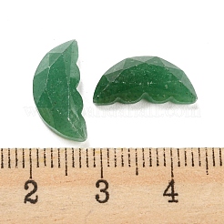 Cabochons d'ailes de papillon en aventurine verte naturelle&nbsp;G-D078-02E