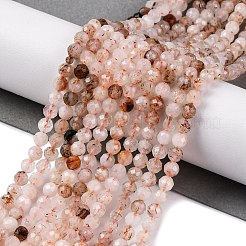 Natürlichen Rutilquarz Perlen Stränge&nbsp;G-G188-B07-02