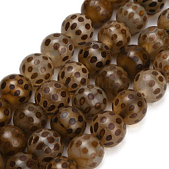 Chapelets de perles de style tibétain&nbsp;GG-NH0001-A02-10MM