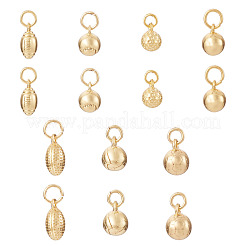 14pcs 7 Arten Messinganhänger&nbsp;KK-TA0008-46