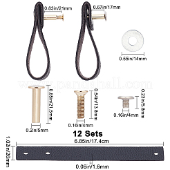 Pomello per maniglia dell'armadio in similpelle&nbsp;DIY-WH0258-81A