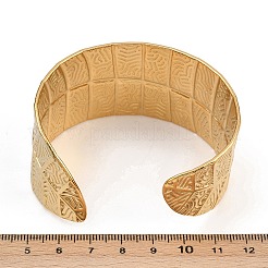Braccialetti a polsino in acciaio inossidabile 304 per donna&nbsp;BJEW-P362-01G