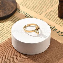 Anillos ajustables de acero inoxidable 304 para mujer&nbsp;LS-RJEW-F169-01G-05