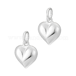 925 Pfirsich-Herzanhänger aus Sterlingsilber&nbsp;FIND-PH0021-55B