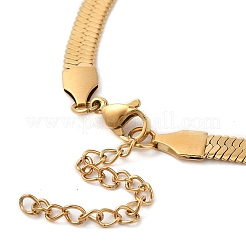 Bracelet chaîne à chevrons en acier inoxydable 304 avec placage ionique (IP) pour hommes et femmes&nbsp;BJEW-Q998-02G