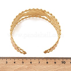 Offene Armreifen aus emailliertem Edelstahl 304 für Damen&nbsp;BJEW-F542-01G-02