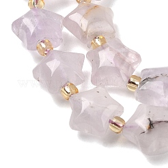 Natürlichen Amethyst Perlen Stränge&nbsp;G-Z080-A29-10mm