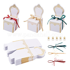 30 Sätze 3 Farben Stuhlform romantische Hochzeit Pralinenschachtel&nbsp;CON-FW0001-01