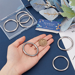 6 Stück Verbindungsringe aus Edelstahl 304&nbsp;FIND-SC0010-47