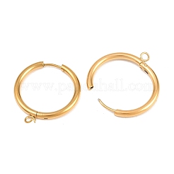 Componenti per orecchini a cerchio in acciaio inossidabile 316&nbsp;EJEW-B158-01G-G