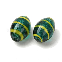 Argento fatti a mano in vetro murano lamina perline&nbsp;LA-CBAEC7C-02