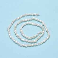 Fili di perle di perle d'acqua dolce coltivate naturali&nbsp;PEAR-J006-02A
