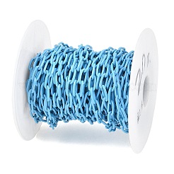Catene di graffette in ottone fatte a mano verniciate a spruzzo ecologiche&nbsp;KK-J276-19-P13