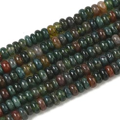 Cuentas de ágata natural india hebras&nbsp;G-N0173-04-2x4mm