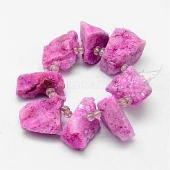 Elettrodeposte agata naturale filamenti di perline&nbsp;G-G893-05