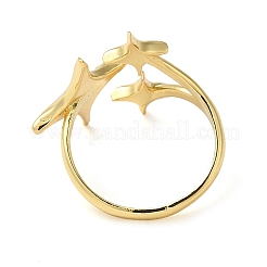 Offener Manschettenring aus Messing&nbsp;RJEW-Q805-07G