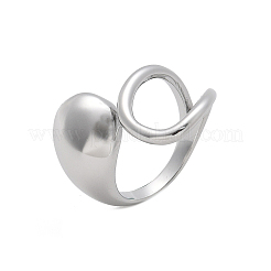 Anelli con polsino in acciaio inossidabile 304 per donna&nbsp;RJEW-A063-01A-P