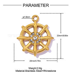 Anhänger aus Edelstahl 304&nbsp;STAS-OY017-07G