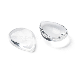 Cabochons en verre goutte à goutte transparent&nbsp;GGLA-R024-18x13