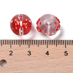 Hebras de cuentas de esmalte de vidrio hechas a mano&nbsp;LAMP-A001-A08