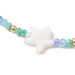 Facettierte Glas-Stretch-Armbänder für Frauen&nbsp;BJEW-JB11481