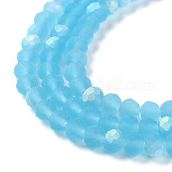Chapelets de perles en verre transparente  &nbsp;LS-EGLA-A044-T8mm-MB08
