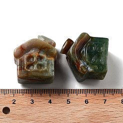 Aus natürlichen und synthetischen Edelsteinen geschnitzte Hausfiguren&nbsp;DJEW-P015-01