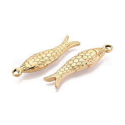 Pendentifs poissons en acier inoxydable 304&nbsp;STAS-T069-14G