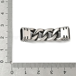 Breloques de connecteur de chaîne torsadée en acier inoxydable 304&nbsp;STAS-Z147-11AS-04