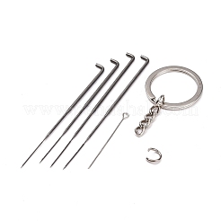 Kit de feutrage à l'aiguille porte-clés cactus du père noël sur le thème de noël&nbsp;DIY-K055-06