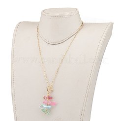 Set di gioielli con perline di cristallo di quarzo naturale elettrolitico&nbsp;SJEW-JS01166