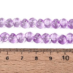 Peinture de cuisson perles de verre transparentes brins&nbsp;GLAA-Q109-01A-03