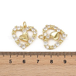 Messing micro pave klare zirkonia anhänger&nbsp;ZIRC-I367-14G-13