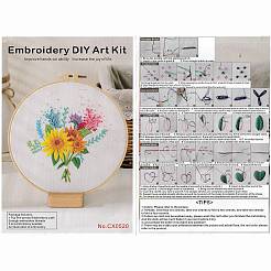 DIY Blumenstrauß Muster Stickset&nbsp;LS-DIY-O021-15B
