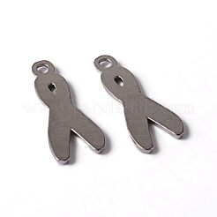 Gegen Brustkrebs rosa bewusstseinsband Legierung Schmelz Anhänger&nbsp;X-EA546Y-2