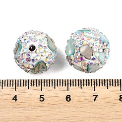Handgemachte Fimo-Perlen Strass&nbsp;CLAY-H009-03A