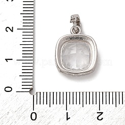 925 pendentif en argent sterling avec zircone cubique transparente&nbsp;STER-F063-01A-01