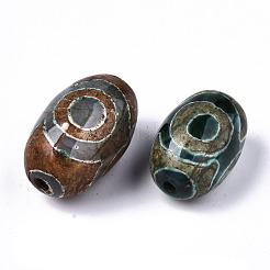 Tibetischen Stil dzi Perlen&nbsp;TDZI-N001-017
