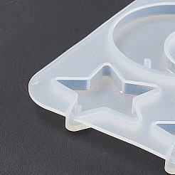 Moldes de silicona para colgantes con temática de astronomía y luna&nbsp;X-DIY-E065-07B