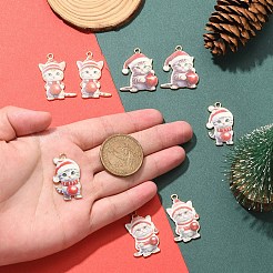 8 pièces 4 styles pendentifs en émail en alliage de noël&nbsp;FIND-YW0005-64