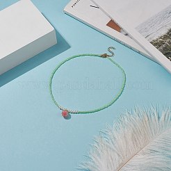 Collares colgantes de brotes de flores de resina&nbsp;NJEW-JN04153
