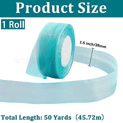 1 rotolo di nastro di organza trasparente&nbsp;SRIB-CY0001-22B-06