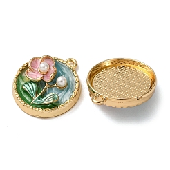 Pendentifs en émail en alliage doré&nbsp;ENAM-B028-32KCG-02