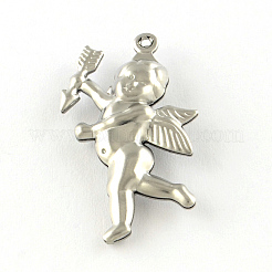 Ciondoli in acciaio inossidabile cupido/cherubino 201 resistenti all'ossidazione&nbsp;STAS-R075-17