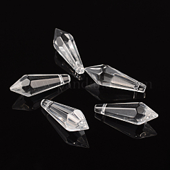 Sfaccettato pendenti di vetro&nbsp;X-GD14x37mmC01