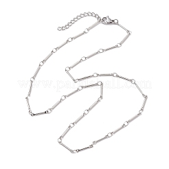 Messing Bar Link Kette Halsketten&nbsp;NJEW-JN04748-02