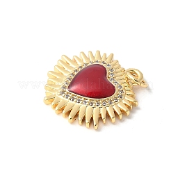 Colgante micropavé cubic zirconia de latón&nbsp;ZIRC-I071-12G