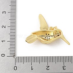 Pendentifs avec zircon cubiques à micro-pavés en laiton&nbsp;KK-P294-32G-01